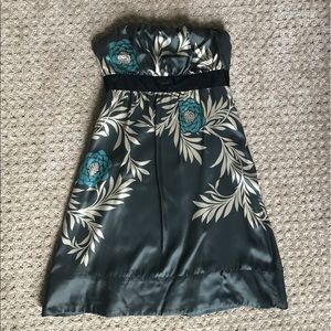 The Limited Floral, Silk, Strapless Dress Size 4